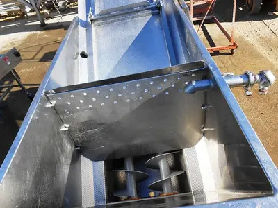 Conveyor, Screw, 10" x 7', S/st, Dbl, Incline, #S742038