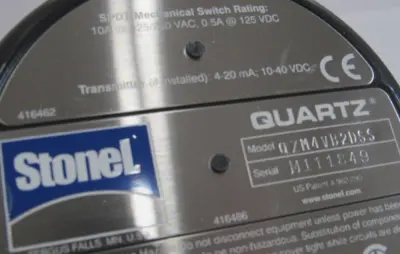 NEW STONEL QZM4VB2DSS QUARTZ VALVE POSITION SWITCH