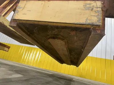 53 TON (107,500 LBS) BUSHMAN MODEL #MT420 TELESCOPING MAGNETIC SPREADER LIFTING BEAM  W/ OHIO MAGNETICS DIESEL GENERATOR: STOCK #20420