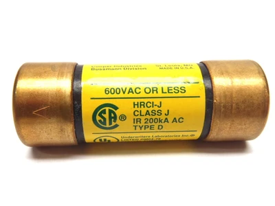 USED BUSSMANN DUAL-ELEMENT FUSE