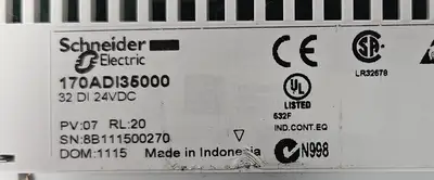 SCHNEIDER 170ADI35000 PLC Terminal Module (BIN632)