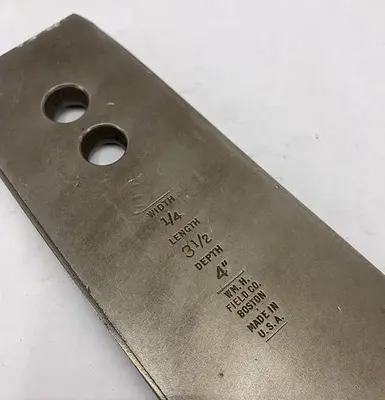 USED WM.H FILEDS 1/4" X 3 1/2" X 4"