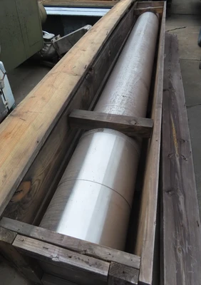 Calciner Tube, unused, 16' long, 17" OD, 15" ID, 1" thick, high temp. alloy