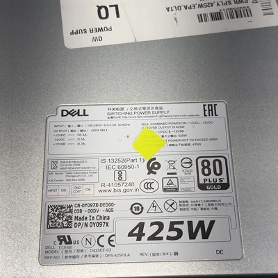 New | in-Stock Dell Y097X Power Supplies Indiana US | J&J Industrial Supply #1459801
