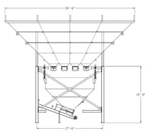 Belgrade FOUR COMPARTMENT Equipment, Overhead Aggregate Bins | Iron Listing (2)