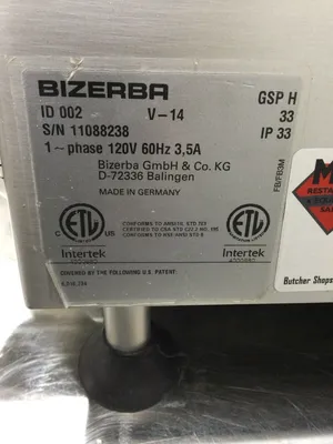 Bizerba GSPH 2014 Deli Slicer Tested and Working!