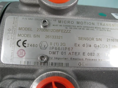 NEW Micro Motion 2700 M12 DB FEZZZ