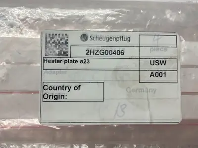 USED SCHEUGENPFLUG HEATER PLATE