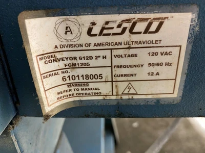 LESCO UV CONVEYORIZED CURING SYSTEM