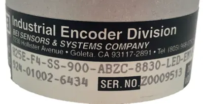 NEW BEI IND. 924-01002-6434 ENCODER H25E-F4-SS0900-ABZC-8830-LED-EM18-S