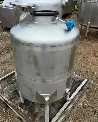 Tank, 50 Gallon, Stainless Steel, CIP Tank, Dish Top #S744977