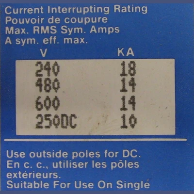 Westinghouse 3 Pole 40 Amp FDB Breaker