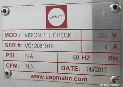 Used CAPMATIC VERIFILL Liquid & Paste Complete Packaging Lines Illinois US | Aaron Equipment #1130451