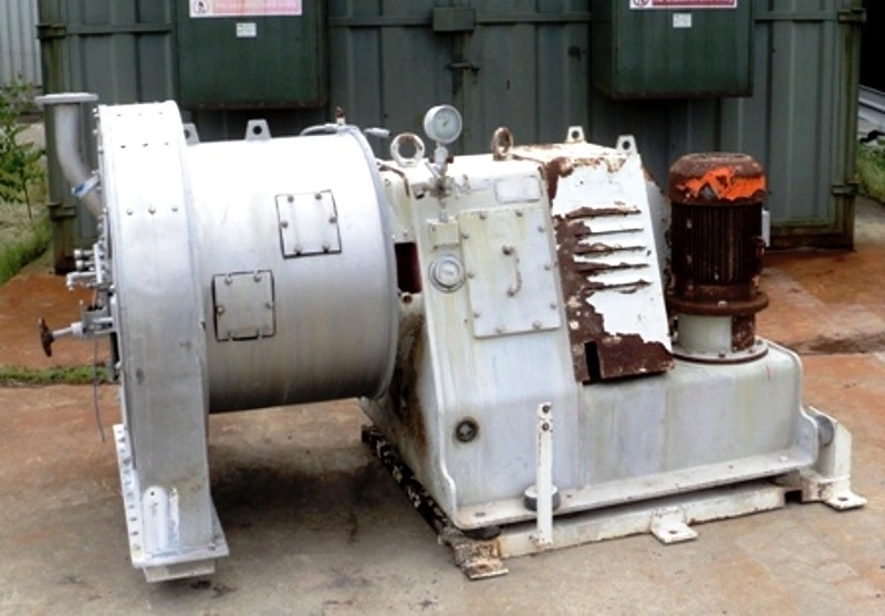 Krauss-Maffei SZ 51-8 pusher centrifuge, 316SS.