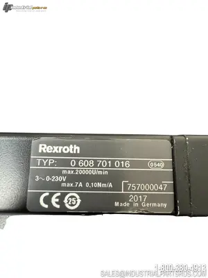 Used REXROTH 0608701016 Servo Motors Kentucky US | Industrial Parts R Us Inc. #1495000