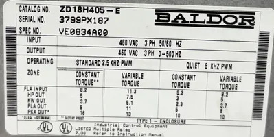 BALDOR ZD18H405-E Variable Frequency Drives | ESS Industrial Equipment Sales (6)