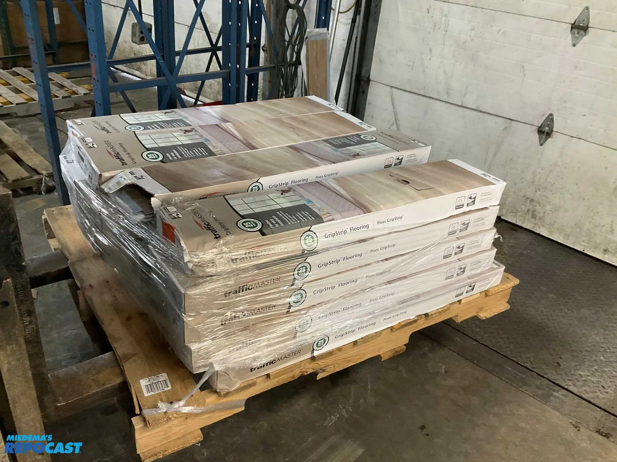 Pallet of Mixed Traffic Master Grip Strip Flooring