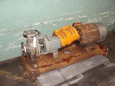SPC7458  Pump 3x2-7/60 Durco centrifugal pump, 15 hp, 316 SS