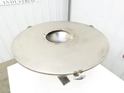 Stainless Vacuum Receiver Loader 30" Cone Hopper 26 Gal Injection Molding
