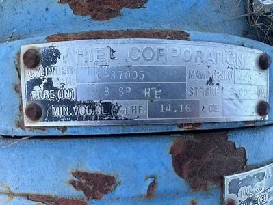 Ariel 8” x 4.375” Tandem SP Cylinder SN C-37005 C-37006
