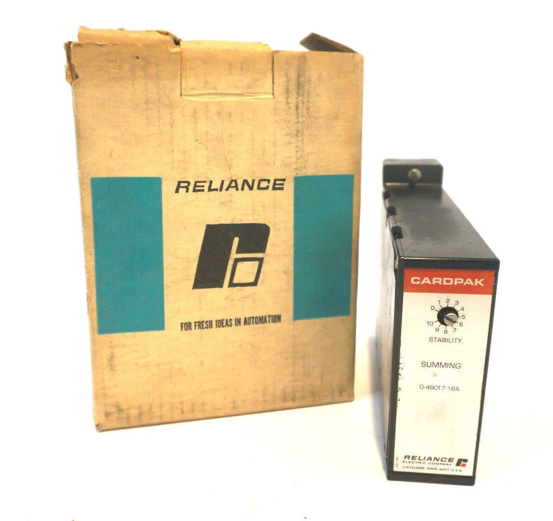 NEW RELIANCE 0-49017-16A CARDPAK SUMMING CARD 04901716A
