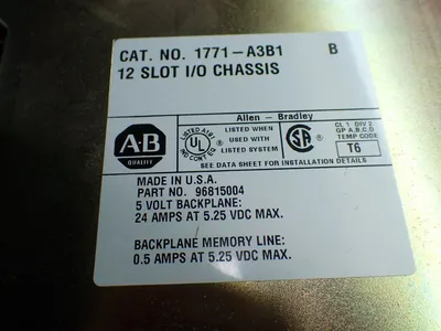 USED ALLENBRADLEY 1771A3B1
