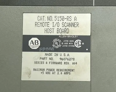 Used ALLEN-BRADLEY 5150-RS Industrial Controls Ohio US | Surplus Asset Holdings #1235920