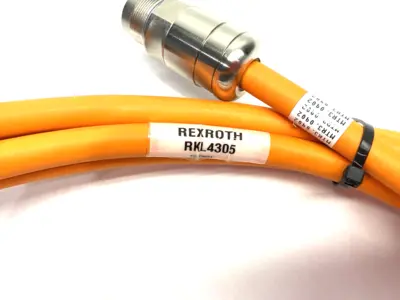 USED BOSCH REXROTH SERVO POWER CABLE RKL4305/004,0 (RLS1101-INK0653-RLS1102)