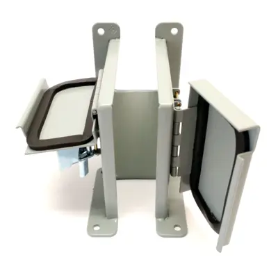 F22LE9C | Hoffman  90-Degree Elbow Lay-In Wireway Outside Opening 2.5" x 2.5" - New – Open box