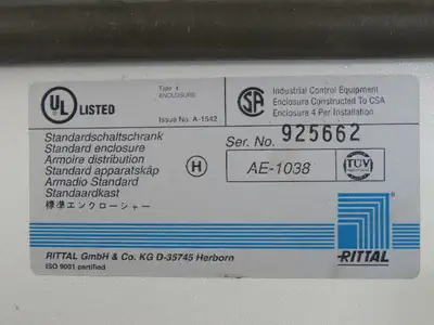 Rittal AE 1038 23-1/2x15"x7-1/2" Electrical Enclosure Wall Mount W/Back Plate