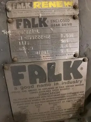 Falk Gear Reducer 484 HP 1.636 Ratio