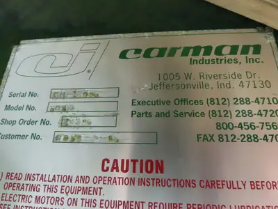 Carman 5GBD 60" Vibratory Hopper Bin Discharge 1.5 hp CD18-3815 230/460v 3ph