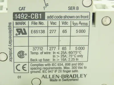 Moeller AB Eaton Circuit Breaker Single 3 Phase 1-50A 415V Din Rail Mixed Lot