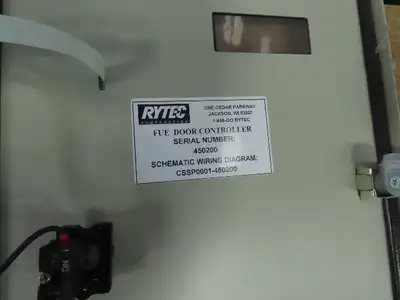 Rytec Clean Room 40"W x50"H Fabric Roll-Up Overhead Door W/Controller 230V 3Ph