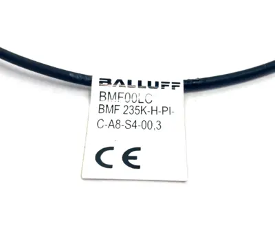 BMF 235K-H-PI-C-A8-S4-00,3, BMF00LC | Balluff BMF00LC T-Slot Sensor 23.5x6.2x5mm M12 0.3m BMF 235K-H-PI-C-A8-S4-00,3 - Used