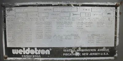 USED WELDOTRON 6401