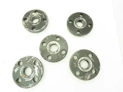 Boltex Class 300 Threaded Flange 1-1/2" NPT 4-Bolt Raised Face  LOT OF 5