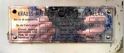 Krauss-Maffei HZ 40 Si peeler centrifuge, 1.4571 SS.