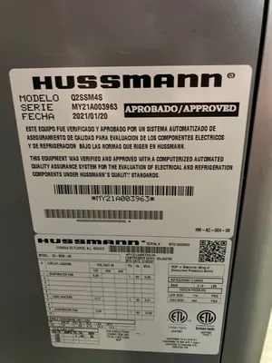 142-1049 Hussmann Q2SSM4S 50" Self Contained Open Air Produce Berry Cooler