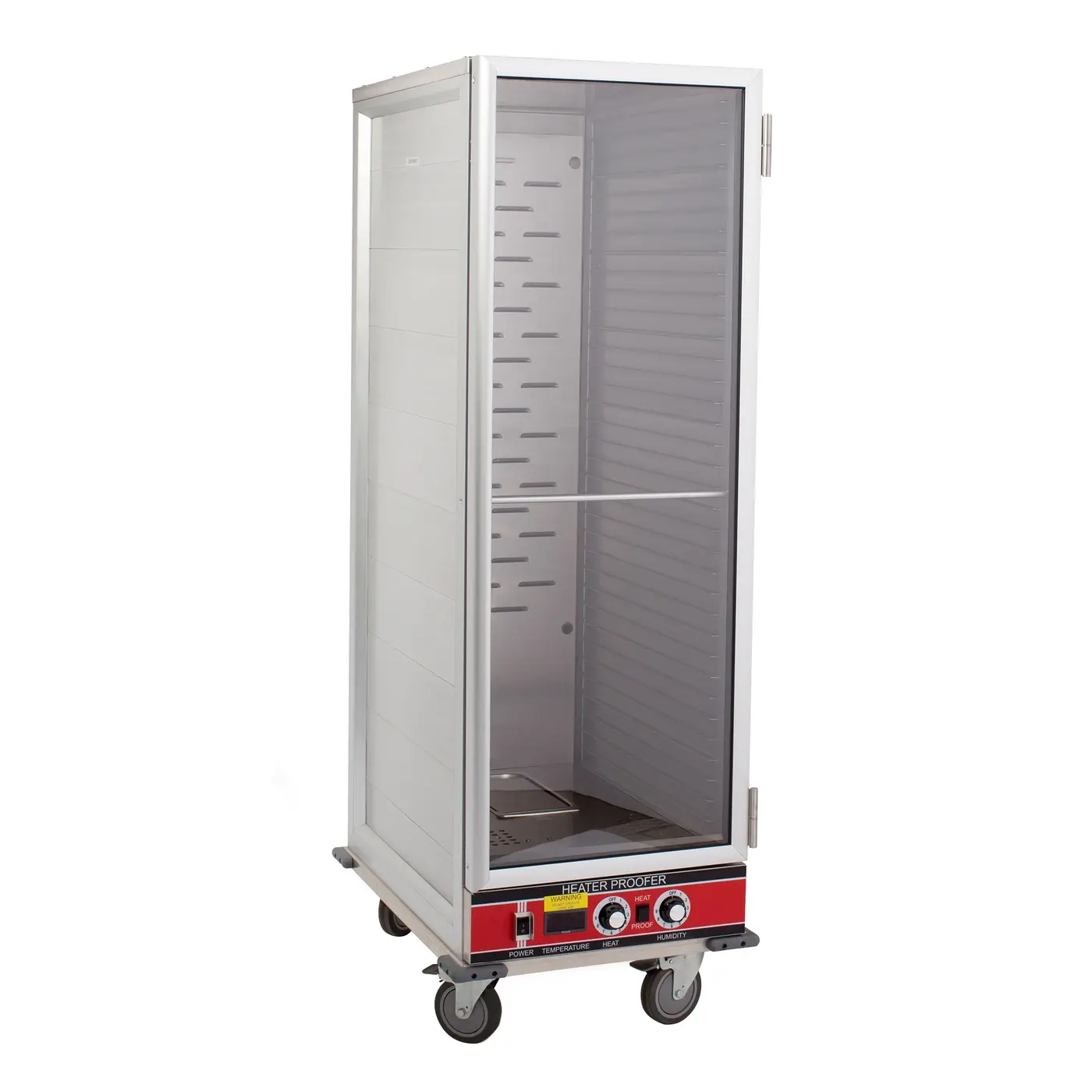 Compass Full-Height Non-Insulated Mobile Heated Proofing Cabinet A€“ (36) Pan Capacity, Clear Door, 120V
