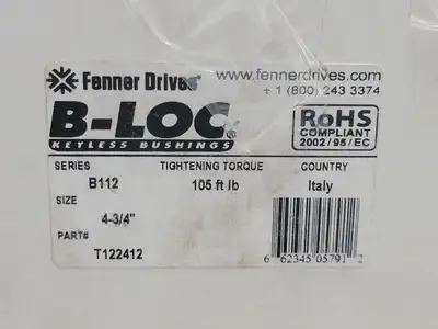 USED FENNER B112 68-4558