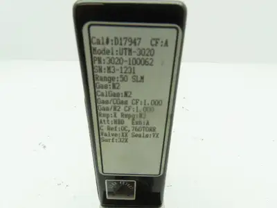 UNIT UTM-3020 Mass Flow Calibration Meter Gas N2 50 SLM 500 PSI