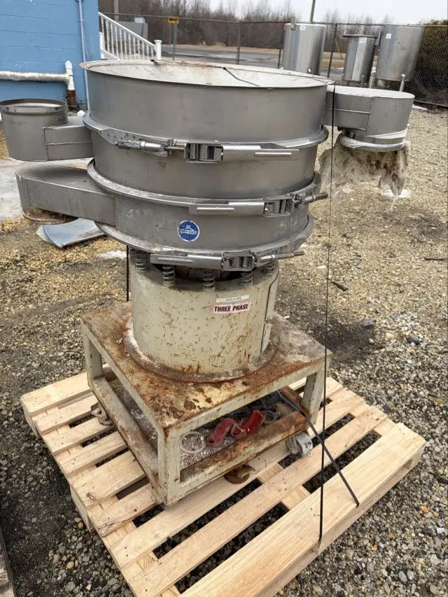Used 24” Sweco two deck stainless steel screener