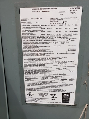 2007 Rheem A/C Unit
