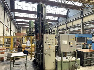 USED HL 450 TON HEATED 4 COLUMN PRESS