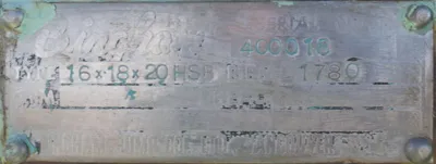 USED SULZER BINGHAM 16X18X20 HSB