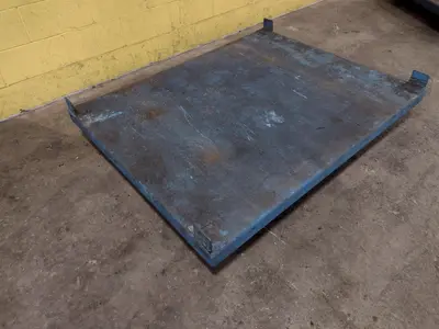 4000 LB 2 TON X 48" X 60" X 48" H ADVANCE LIFTS HYDRAULIC ELECTRIC SCISSOR LIFT TABLE: STOCK #16066