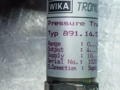 Used WIKA 891.14.520 Pressure Transmitters Ohio US | HGR 24 #831547