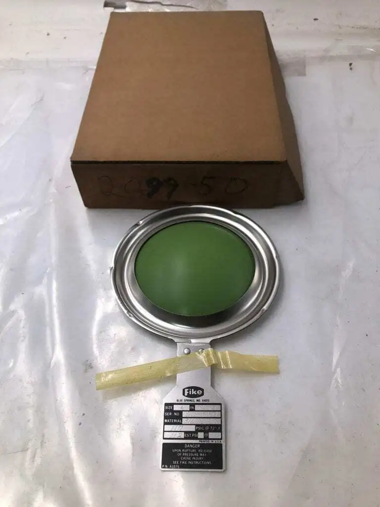Fike CPV-BT 4″ 316SS/AL/TEF Rupture Disc 117/112PSIG 72/125°F -NIB