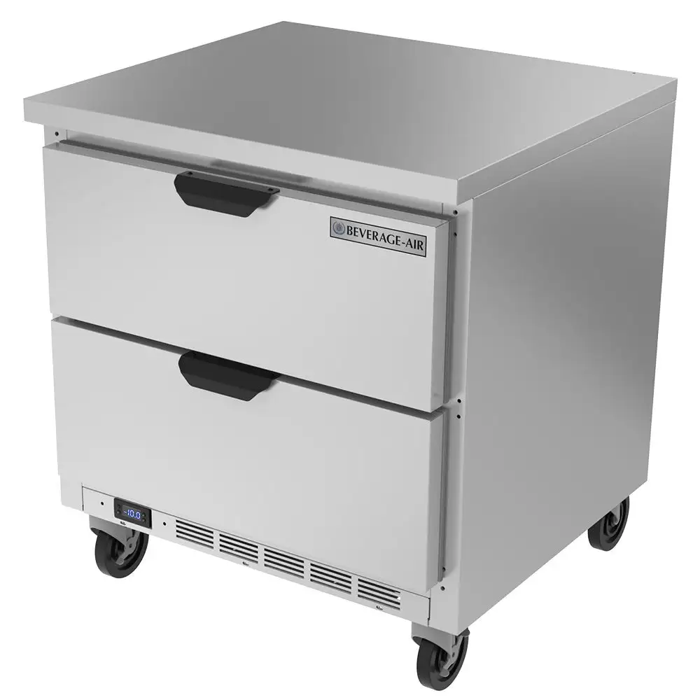 Beverage-Air WTFD32AHC-2-FLT 32"W Worktop Freezer W/ (1) Section & (2) Drawers, 115v